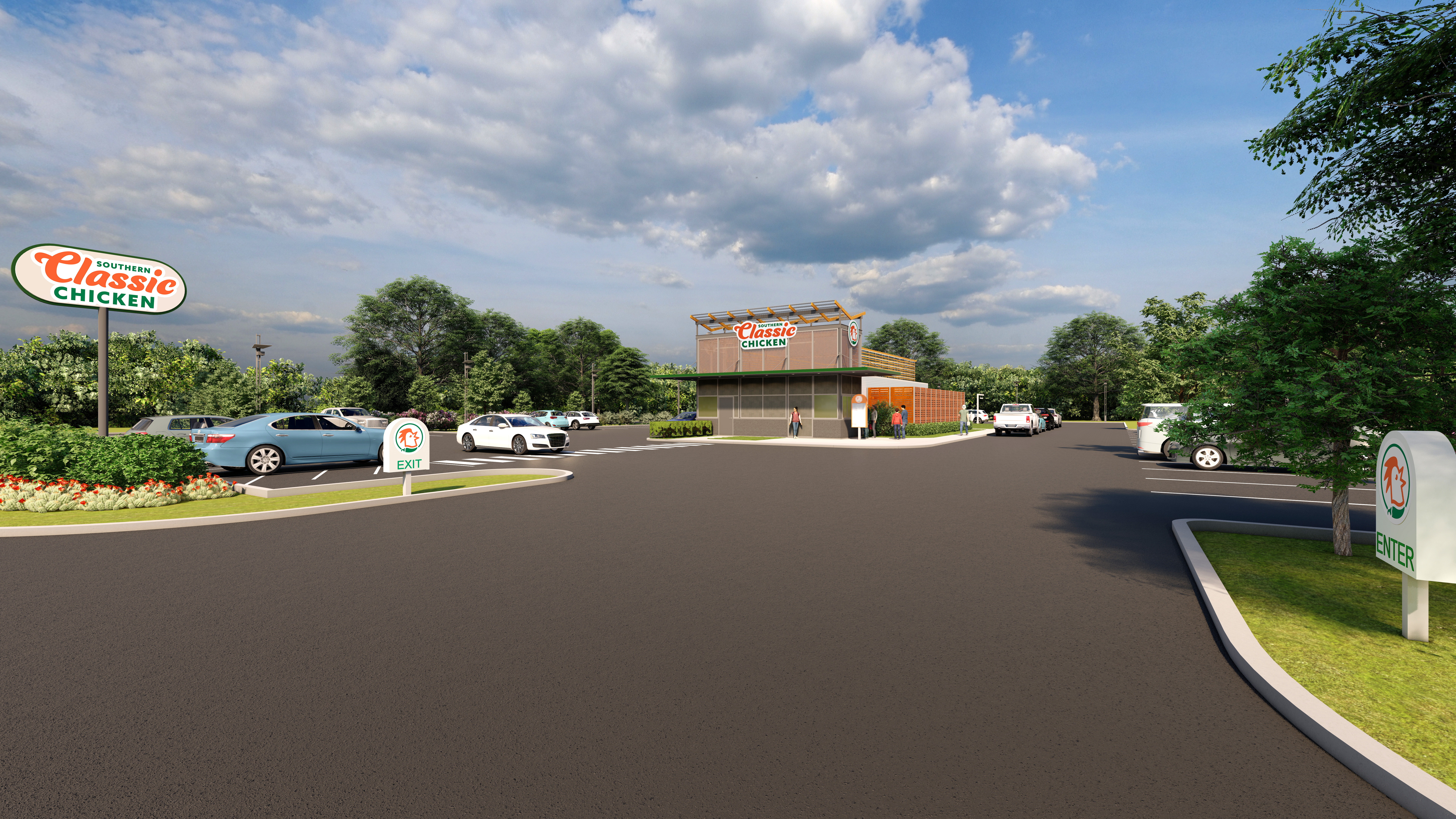 Southern Classic Chicken drive-through view